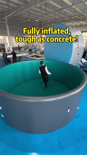 The inflatable pool is durable, corrosion-resistant, heat-resistant, and available in various sizes.