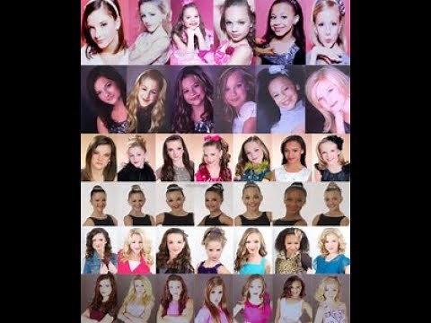 How many times each dancer has been on top of the pyramid each season | Dance Moms