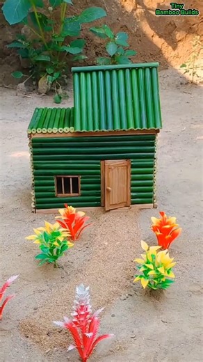 I Built a Miniature House Using Sticks 🏡 | So Satisfying! #Shorts