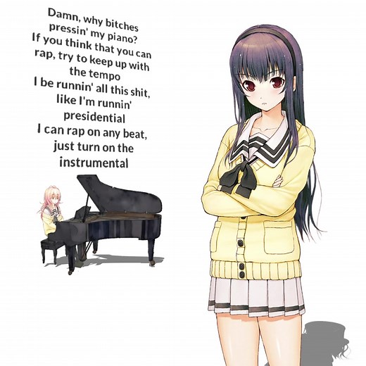 TOTONO Piano Tile Animation: You and Me and Her