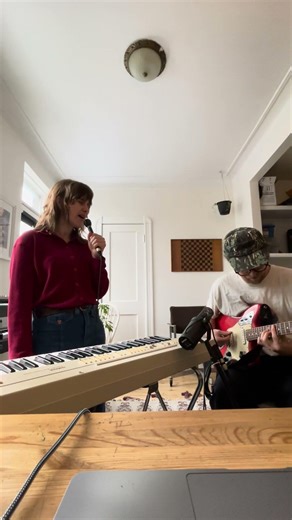 Travailler des chansons full band en duo #music #musiquequébécoise #musiquefrancophone #indiepop