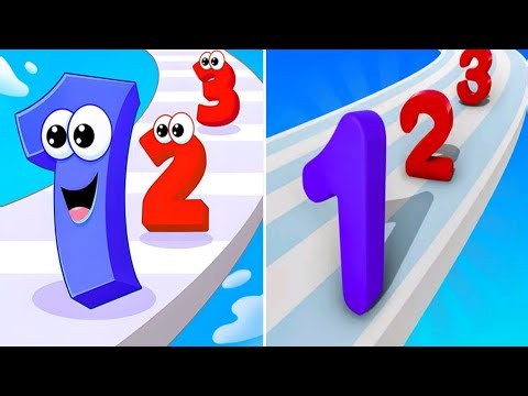 Number Master vs Number Master -Run & Merge number Master run and Marge all levels speedrun gameplay