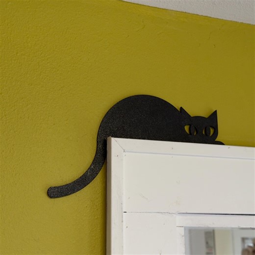 Rounded Cat Silhouette - Etsy