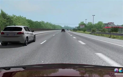 SCANeR studio - Road Network N104