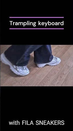 She comes into the room wearing sneakers. next...?