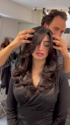 ADDICT HAIR CUT ✂️ #f #fyp #fypシ゚viral #curtainbangs #fypシ #batterflycut #hairstyle #hair #haircut #HAIRCUT