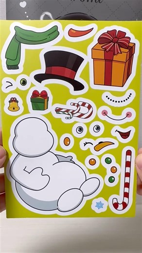 Snowman Decorating Stickers #sticker