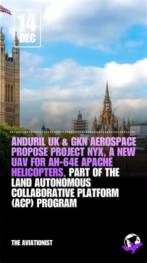 Anduril and GKN Propose a UAV for Helicopters #airplane #aviation #news #drone #shorts
