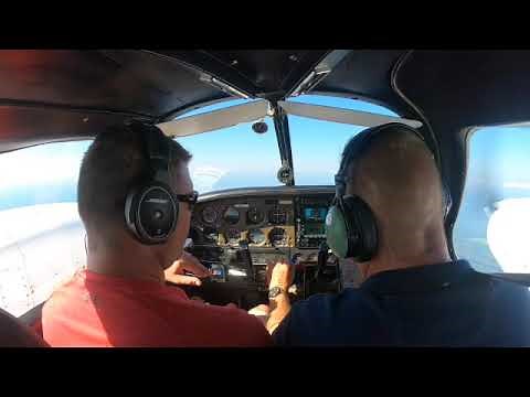 Piper Seminole PA44-180 Multi-engine Flight Maneuvers VMC DEMO