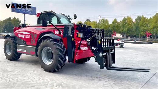 VANSE factory direct sales 1440 telescopic handler with CE certification. #telescopichandler #construction #telescopicforklift