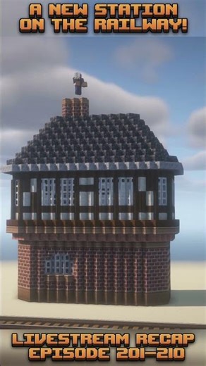 New station on the railroad! - New recap - minecraft create mod #shortvideo