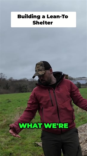 Building a lean-to, survival style! 🏕️ Quick tips to get it sturdy (even when windy!). Watch till the end for the full setup. Follow Survival Debrief Podcast with Steven Kelly! #SurvivalSkills #CampingHacks #OutdoorLife #DIY #Bushcraft #SurvivalDebrief