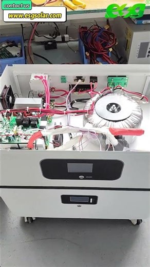ESG's newly stacked inverter storage system seamlessly integrates the inverter with the battery