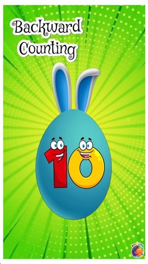 Counting backwards with easter eggs 🤩🤩 #kidslearning #counting