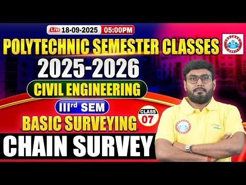Polytechnic 3rd Semester Classes | Civil Engineering | Basic Surveying | Chain Surveying |Aditya Sir