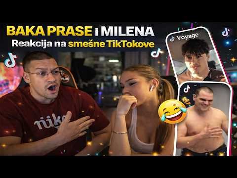 BAKA I MILENA REAKCIJA NA SMESNE TIKTOKOVE *Baka Izvristao na Djoksinu imitaciju*