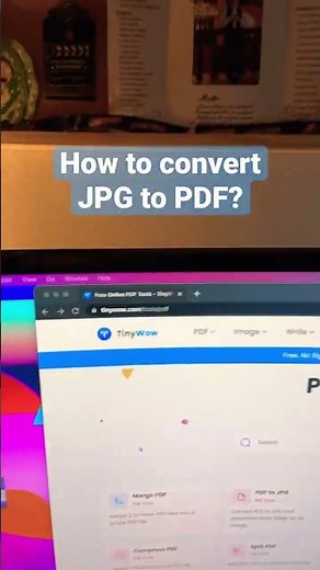 How to convert JPG Image to PDF File Online 📑