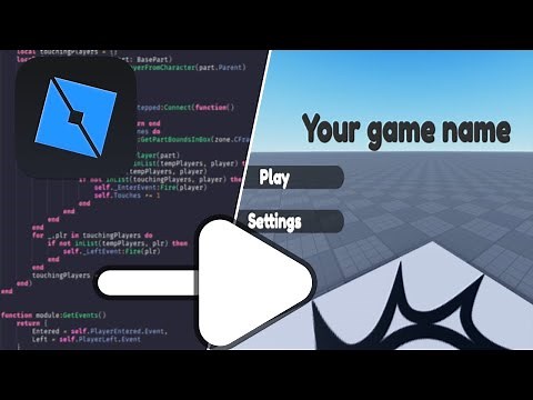 How to Make a Main Menu in Roblox Studio