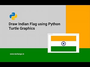 Draw Indian Flag Using Python Turtle Graphics