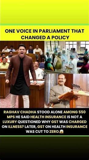 Raghav Chadha has emerged as one of the most vocal leaders in Parliament on the issue of GST on