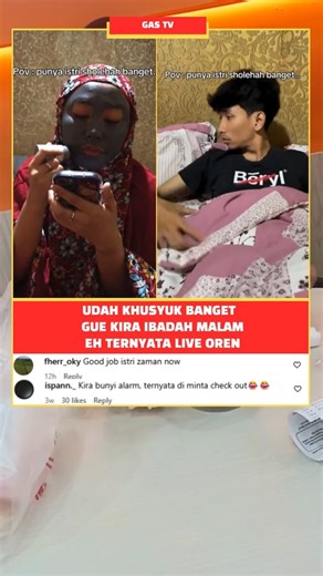 Malam-Malam Dikira Ibadah… Eh Ternyata Bikin Ngakak!#shorts #shortsfeed #trending