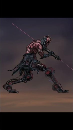 Darth Maul and his magic legs #darthmaul #starwars #illustration #drawing #timelapes