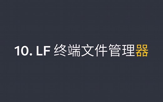 10. LF 终端文件管理器