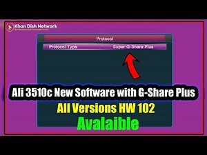 Ali 3510c New Software with Super Gshare Plus Server Option / Khan Dish Network