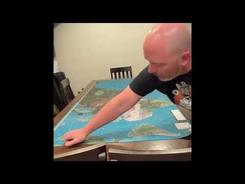Unboxing the New GIANT Map for Axis & Allies Global 1940 from Renegade Games