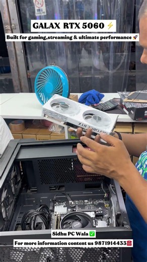 Desktop for gaming with RTX 5060 graphic Card 🚀 for more information content us 9871914433☎️