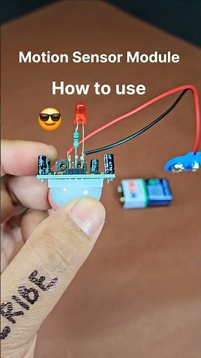 Motion Sensor Module how to use 😎 Science Project #scienceproject #shorts #ytshorts