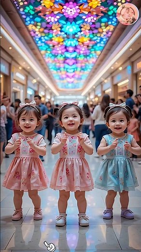 little baby girl dancing in mall || cute baby dance video