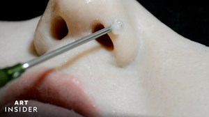 Artist creates hyper realistic face masks.