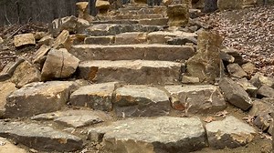 Largest natural stone staircase in Oklahoma unveiled at Turkey Mountain