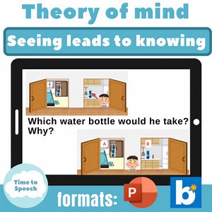 Theory of mind (Seeing leads to knowing) Boom Cards & PowerPoint