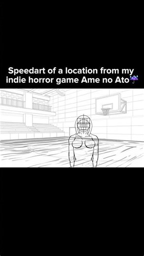 Speed Art for My Indie Horror Game | Ame no Ato