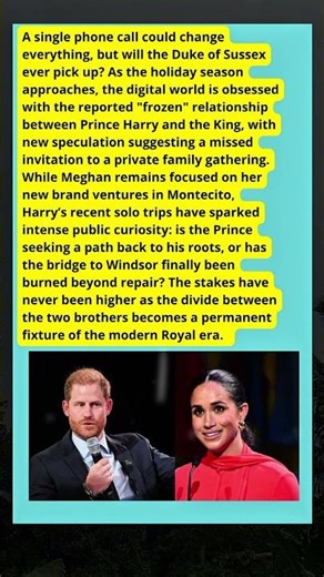 THE FINAL BREAK? 🚫 Prince Harry’s Rejected Invitation! #HarryAndMeghan #princeharry #meghanmarkle