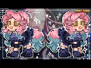 ✮⋆ Pony Town⋆˙ ∘₊✧─Mizi Tutorial─✧₊∘ •°Alien Stage°• ⋆˙ by szha ⋆˙