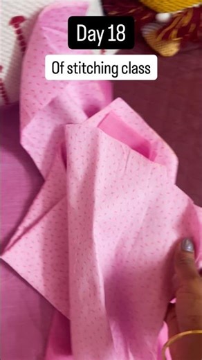 Today’s lesson – you can forget your blouse, but never your learning 😌🧵#sewing #viral #vlog