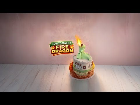 How to make a fire dragon topper easy mathod