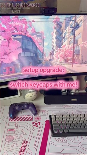 Setup Upgrade! Switch Keycaps With Me! #pcsetup #keyboard