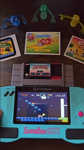 Star Road ⭐️🎮 Let's Unlock Yellow Yoshi! SNES Super Mario World on the Hyperkin SupaBoy Retro Gaming