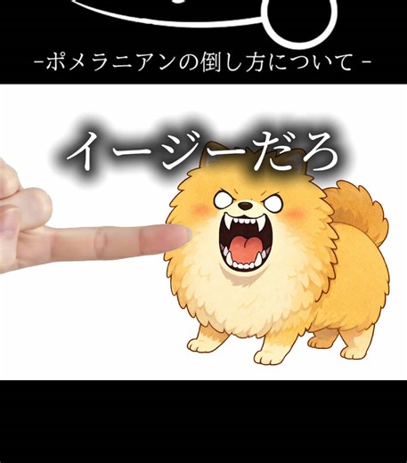 ポ。-ポメラニアンの倒し方について-#おもしろ #アニメ #ネタ #おすすめ | pomeranian dog