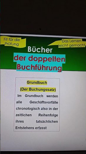 Buchführung für Anfänger, Bücher der doppelten Buchführung