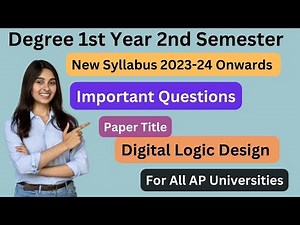 Degree 2nd sem major course 4 | Digital Logic Design Important Questions | #digitallogicdesign