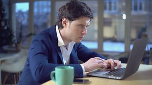 Young Businessman Working On Challenging Stock Footage SBV-313414038 - Storyblocks
