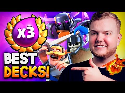 TOP 3 BEST TRIPLE ELIXIR TOURNAMENT DECKS IN CLASH ROYALE!