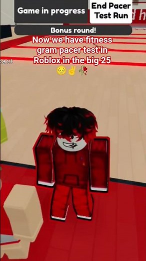 fitness gram pacer test in Roblox in the big 25 😔✌️🥀 #fitnessgrampacertest