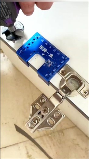 part162#This Hinge Jig MakesPerfect HolesEveryTime😱🪚#Cabinet Hinge Fitment HackYou Didnt Know🔧#wood