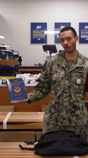 50K views · 134 reactions | A Navy sailor breaks down every item that new recruits are issued on their first day of boot camp. MM2 Lionell Comeaux explains what’s in the Navy “ditty box,” or the first issue of uniform items, hygiene products, and more that new recruits receive once they arrive at Recruit Training Command, Great Lakes. | Business Insider | Facebook